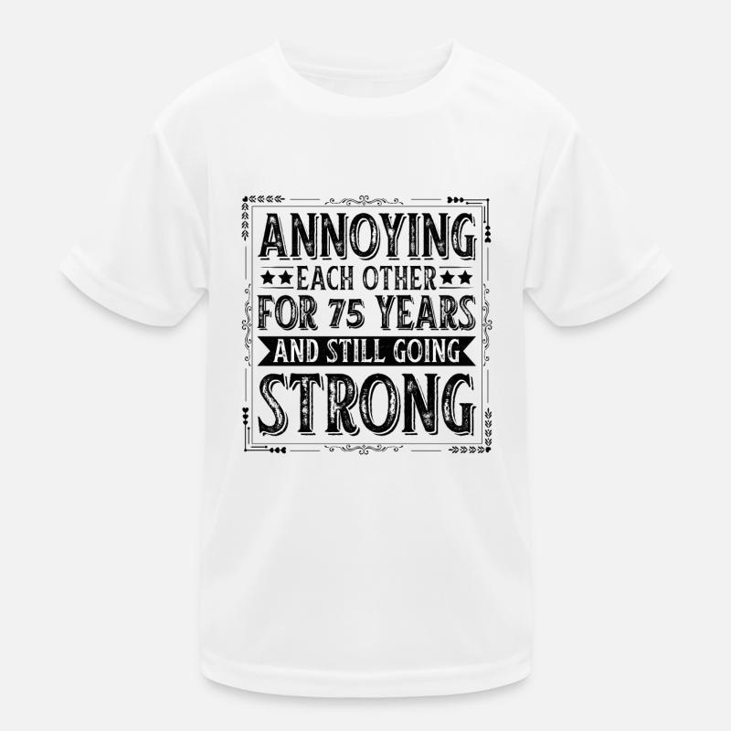 Crown Jewel Wedding 75 Years Wedding Anniversary Gift Kids Functional T-Shirt