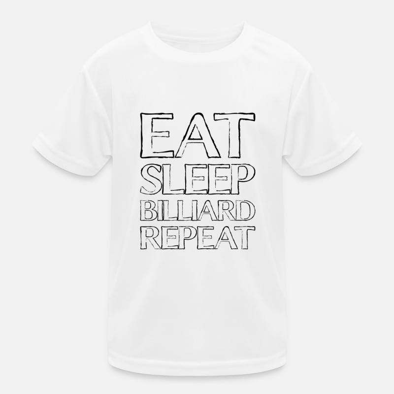 Manger du billard de sommeil T-shirt sport Enfant