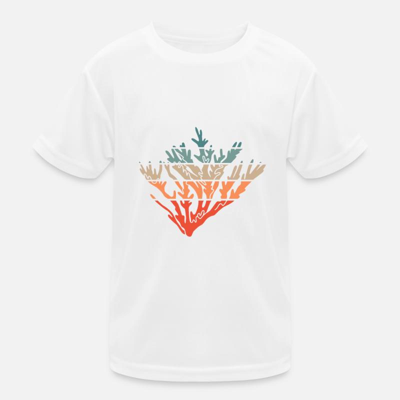 Corail Vintage Rétro Corail Coloré T-shirt sport Enfant