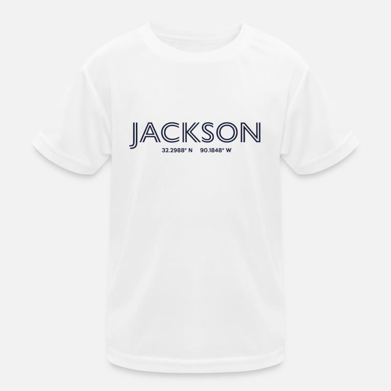 USA City coordinates - Jackson Kids Functional T-Shirt