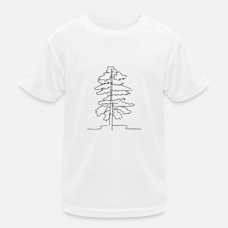 Tree Lineart Kids Functional T-Shirt