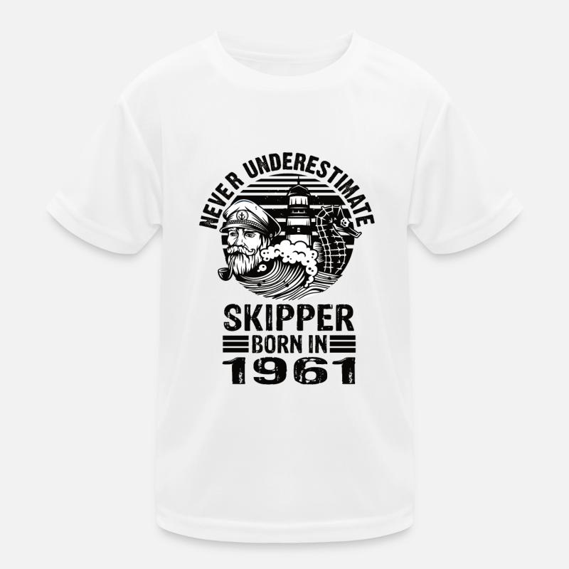 Never Underestimate Skipper né en 1961 T-shirt sport Enfant