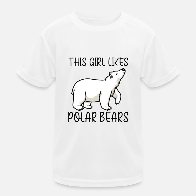 Cute Polar Bears Wildlife Nature Wilderness Kids Functional T-Shirt