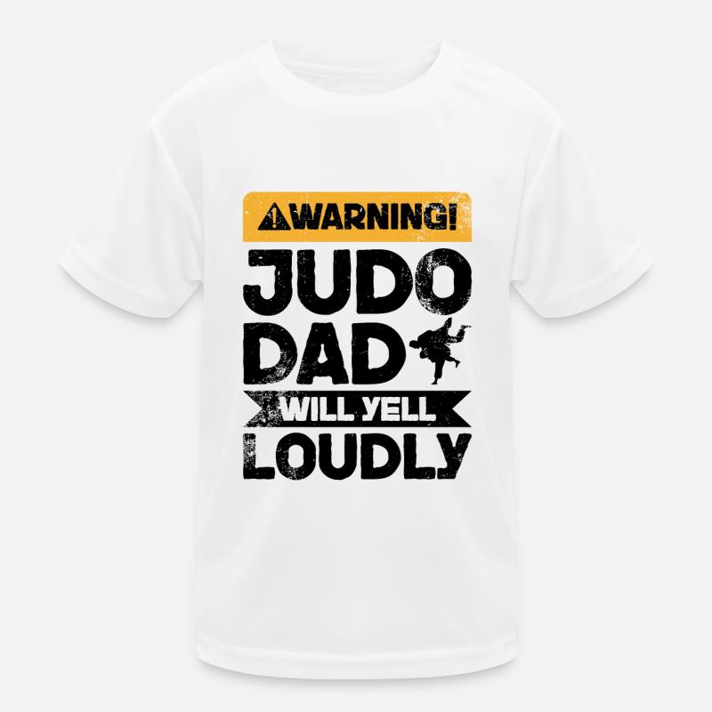 Warning Cry - Judo Papa Kids Functional T-Shirt
