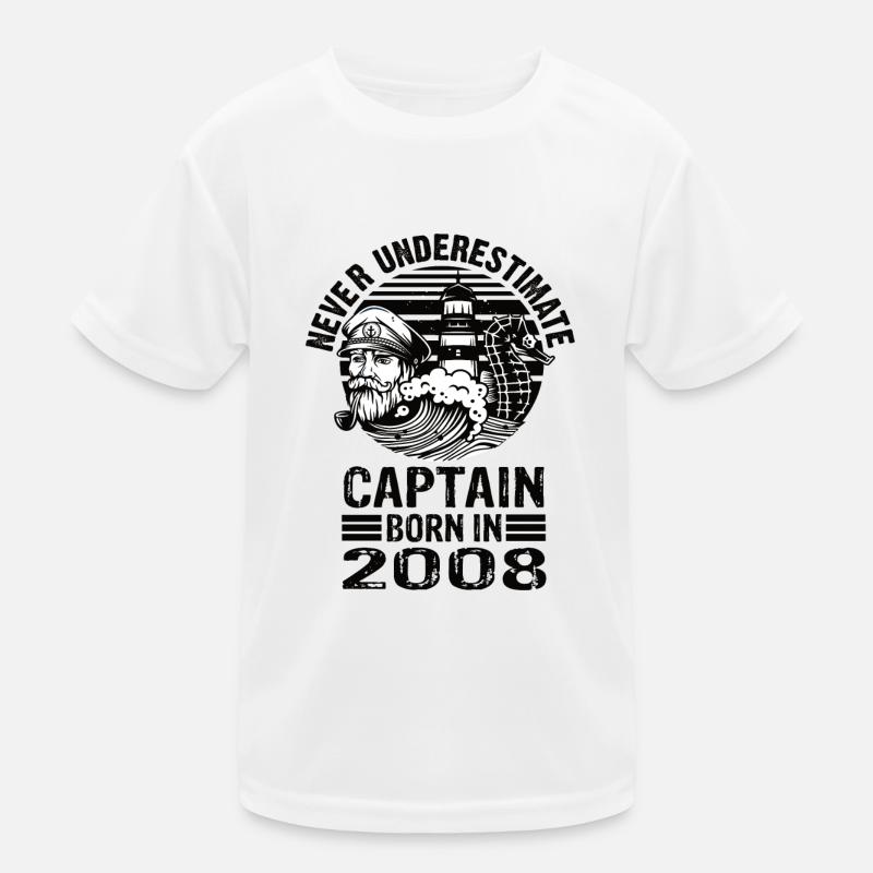 Never Underestimate Captain né en 2008 T-shirt sport Enfant