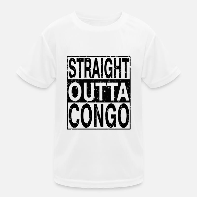 Congo Straight outta Congo Kids Functional T-Shirt
