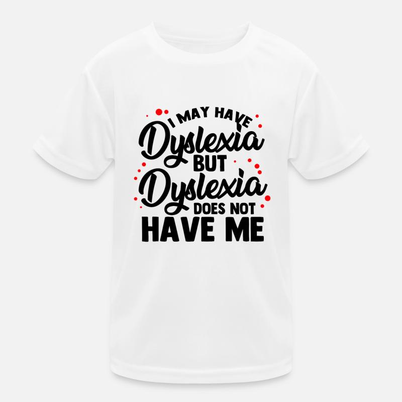 Sensibilisation à la dyslexie dyslexique T-shirt sport Enfant