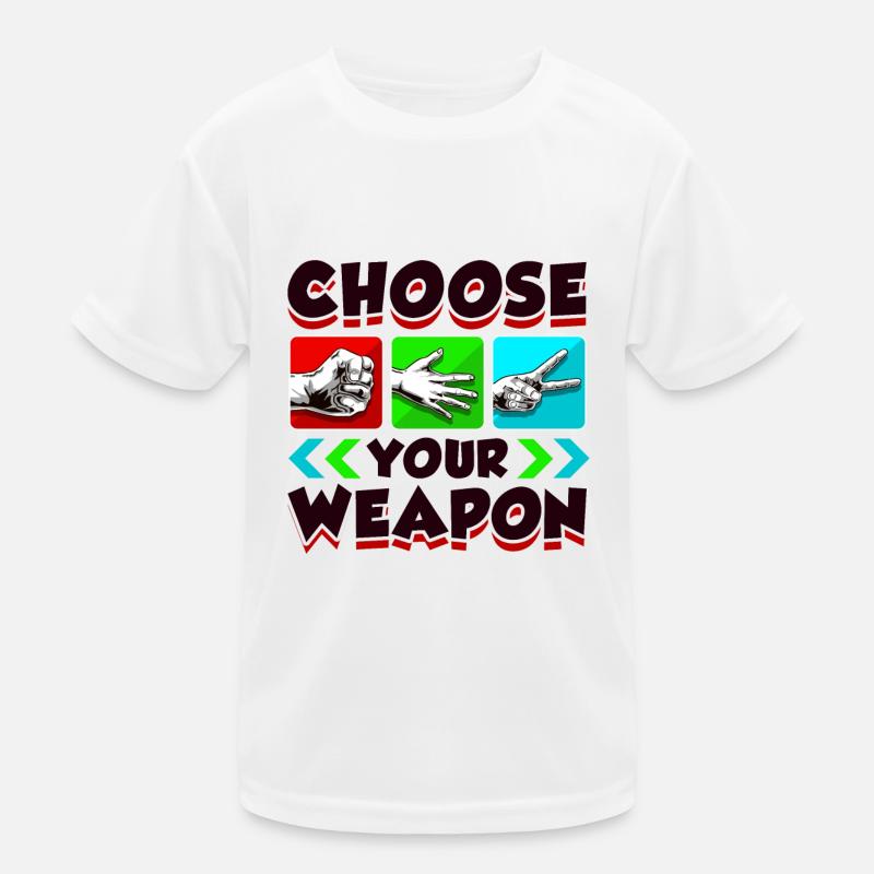Ciseaux Papier de pierre T-shirt sport Enfant