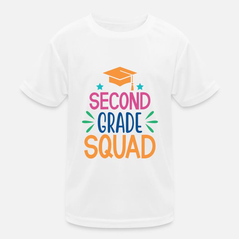 Second Grade Squad - Second Grade School Kids Functional T-Shirt