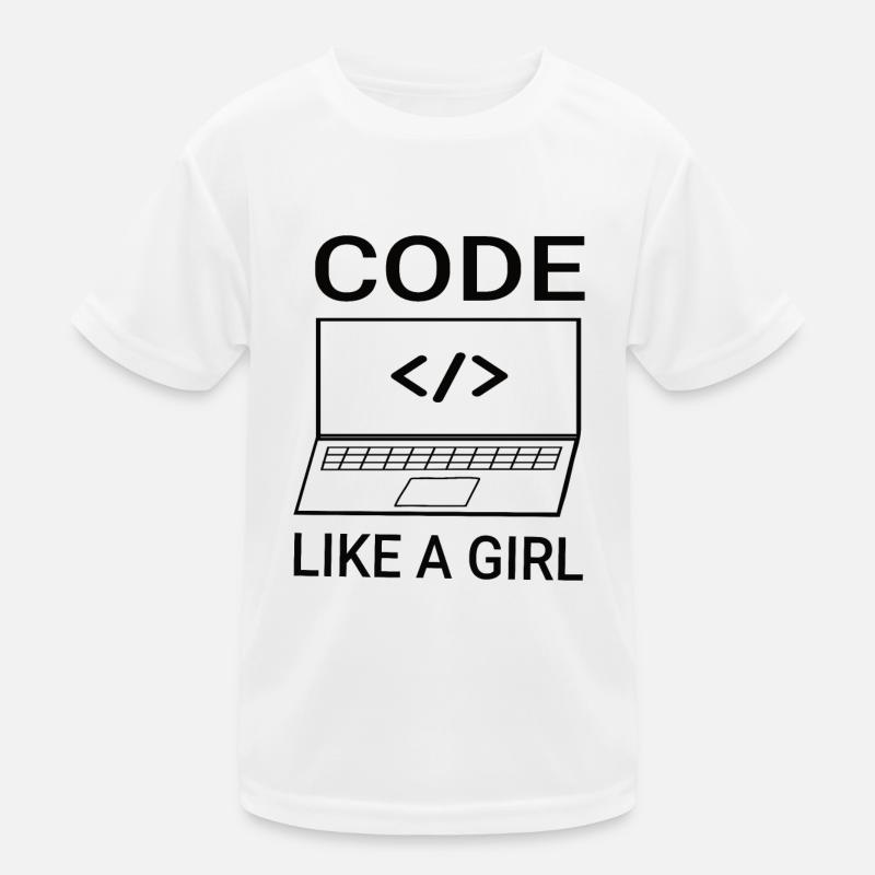 Software Developer Programmer Women Girl Kids Functional T-Shirt