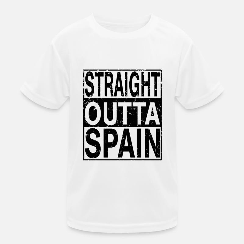Spanien Straight outta Spanien Kinder Funktions-T-Shirt