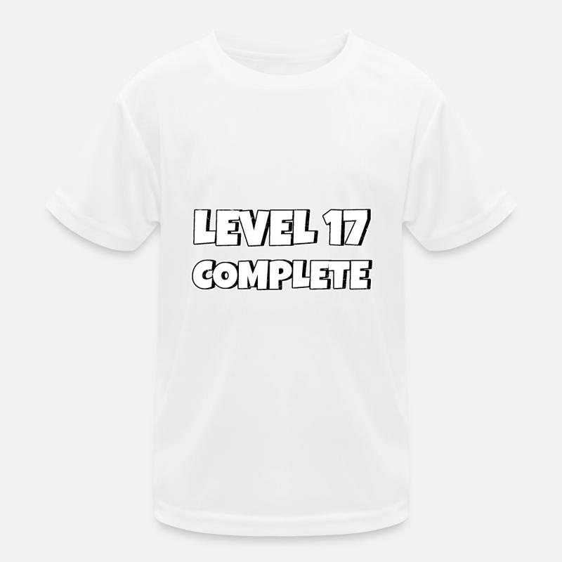 Level 17 Complete Geburtstagsgeschenk 17 Jahre Kinder Funktions-T-Shirt