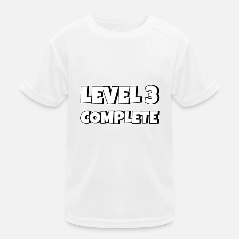 Level 3 Complete Geburtstagsgeschenk 3 Jahre Kinder Funktions-T-Shirt