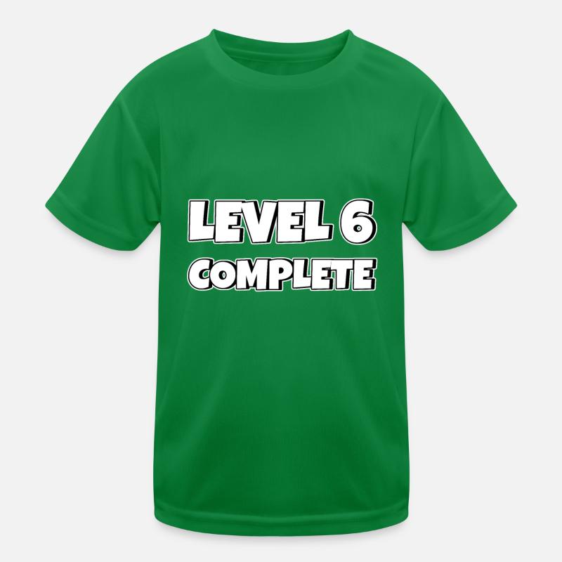 Level 6 Complete Geburtstagsgeschenk 6 Jahre Kinder Funktions-T-Shirt