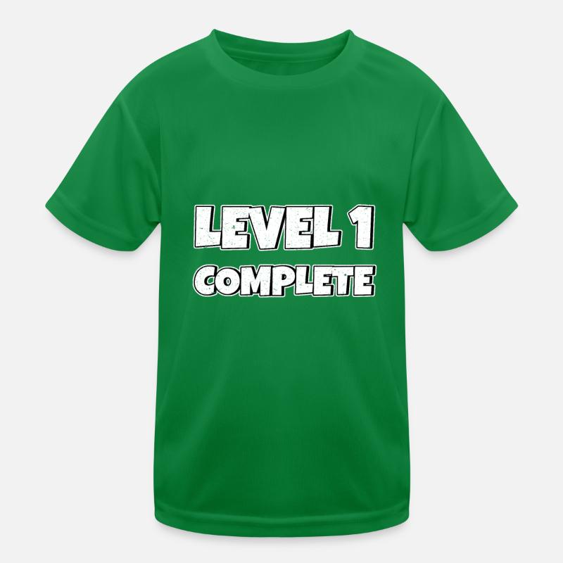 Level 1 Complete Birthday Gift 1 Year Kids Functional T-Shirt