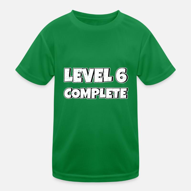 Level 6 Complete Geburtstagsgeschenk 6 Jahre Kinder Funktions-T-Shirt