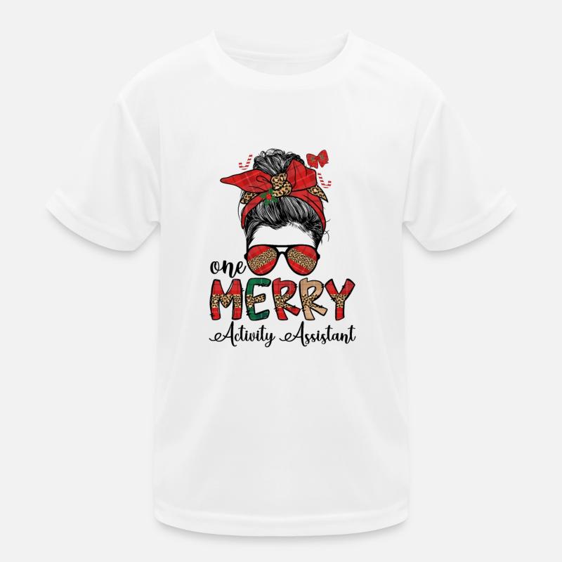 Activity Assistant Christmas Activity Professional Kids Functional T-Shirt