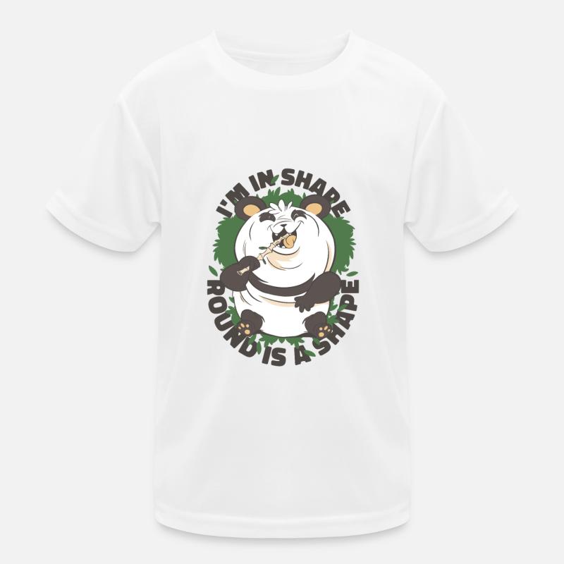 I'm In Shape Round Is A Shape Kids Functional T-Shirt