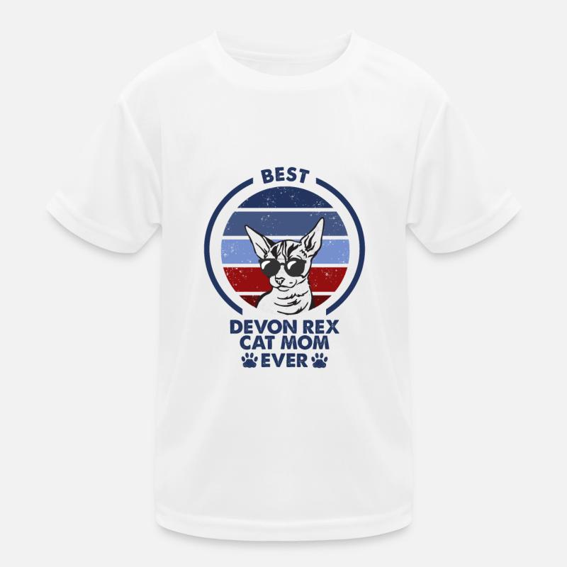 Cat Mom - Devon Rex Cat Kids Functional T-Shirt