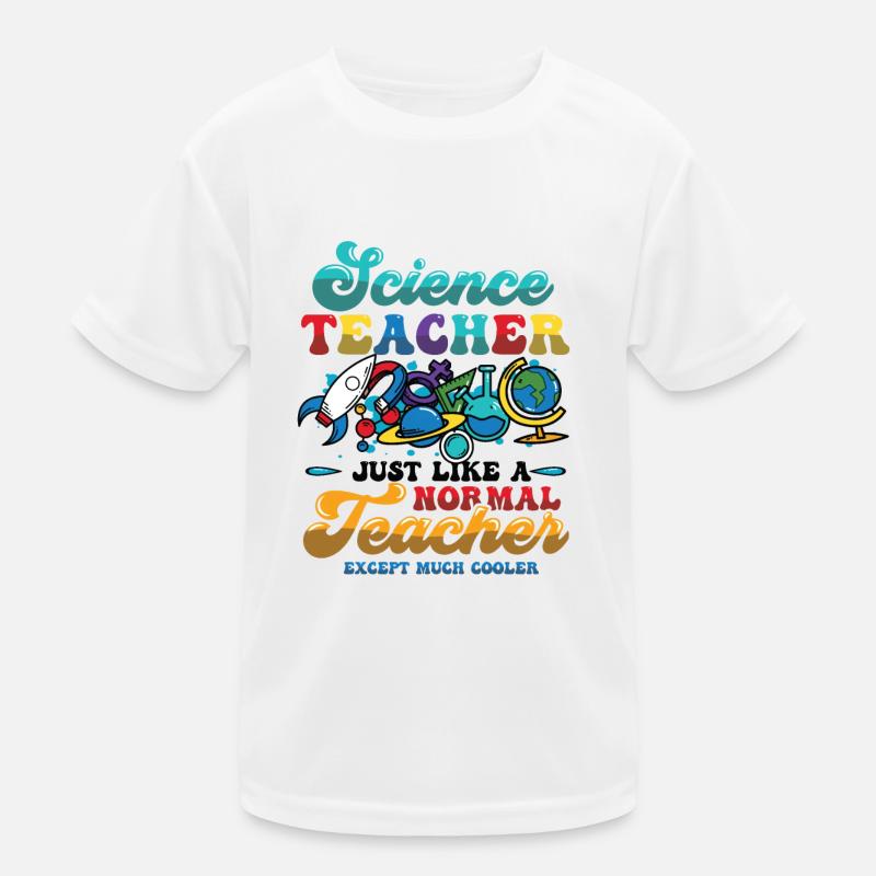 Science teacher, much cooler. Kids Functional T-Shirt