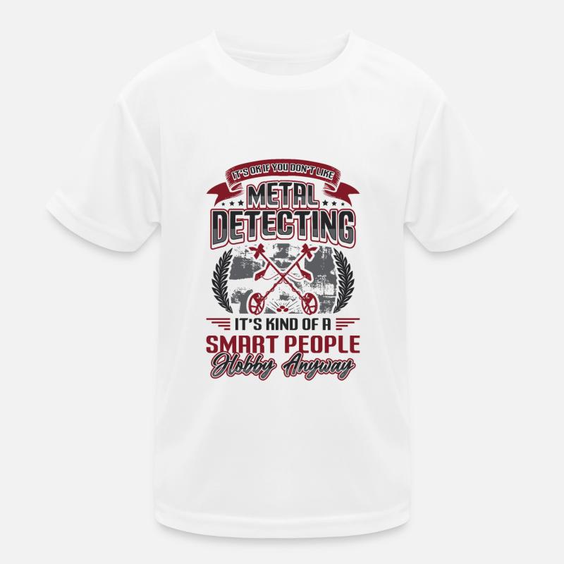Metal detector, hobby, metal detection. Kids Functional T-Shirt