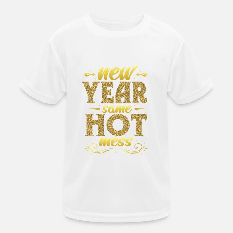 New Year - Same Chaos, Happy New Year. Kids Functional T-Shirt