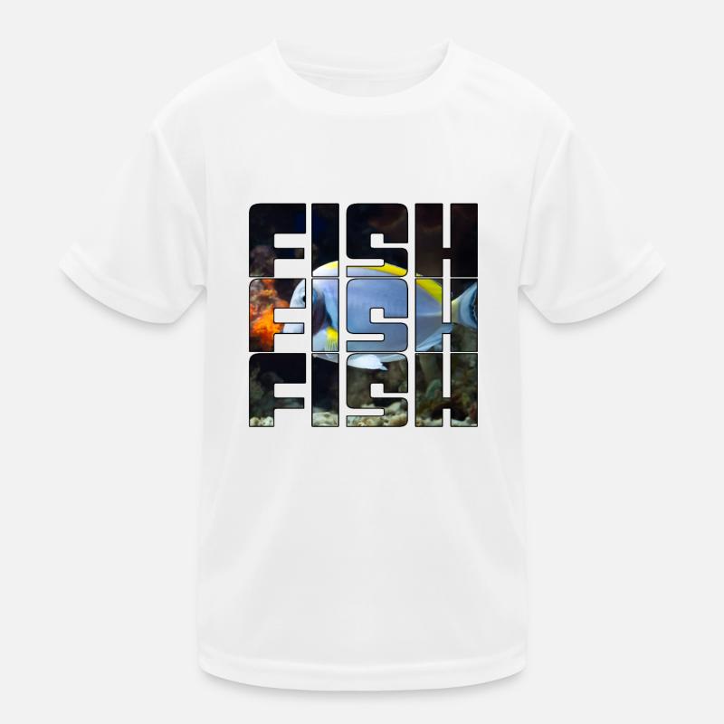 Fisch Kinder Funktions-T-Shirt