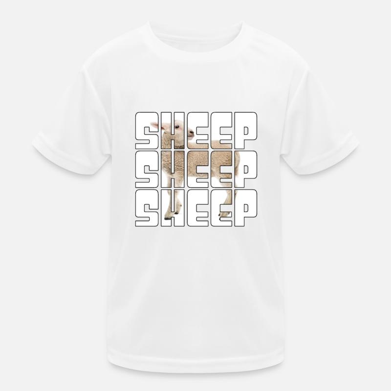 Schaf Kinder Funktions-T-Shirt