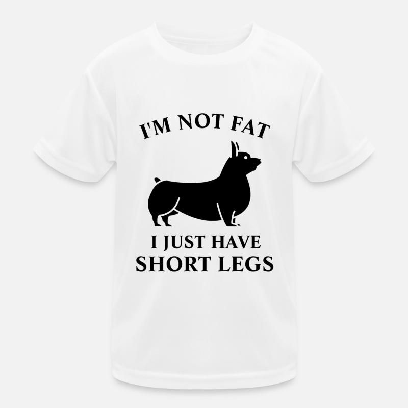 Ich bin nicht fett Kinder Funktions-T-Shirt