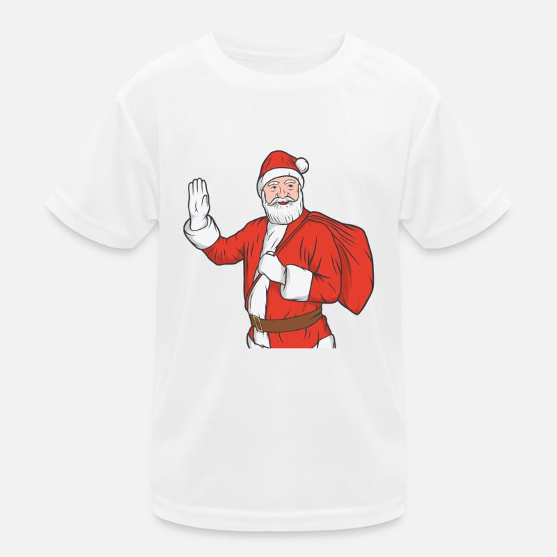 Weihnachtsmann Kinder Funktions-T-Shirt