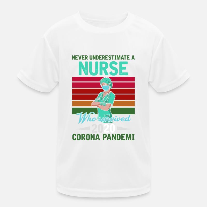 Krankenschwester - Kinder Funktions-T-Shirt - Weiß