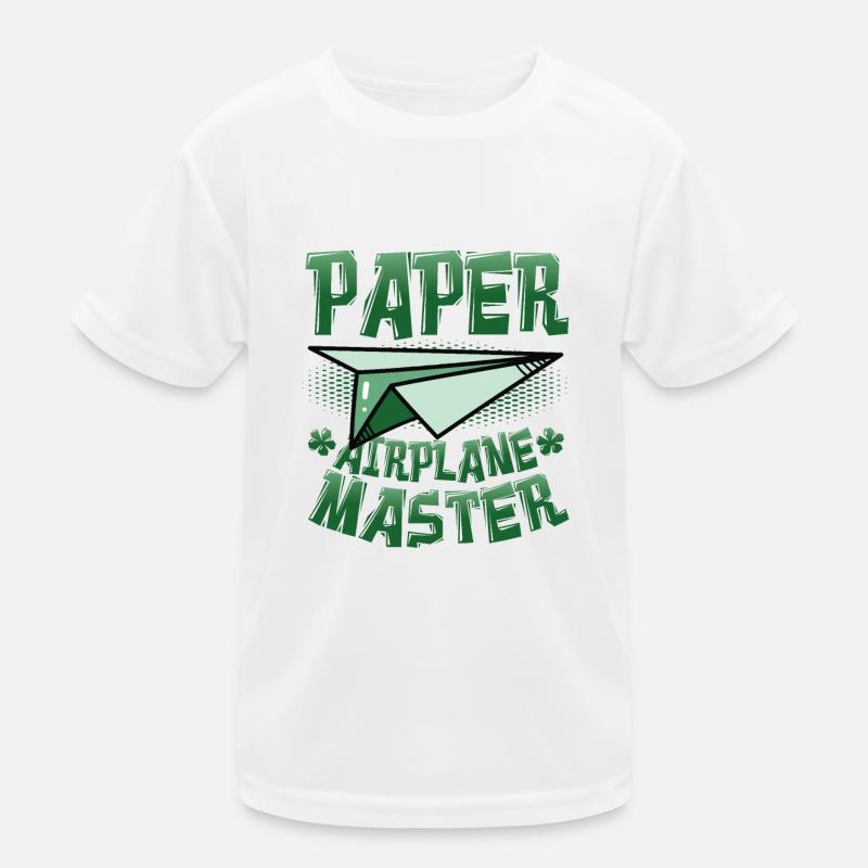 Papierflieger Master. Kinder Funktions-T-Shirt