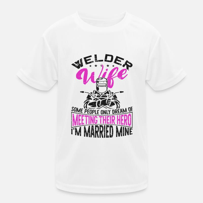 Welder Welding Marriage Wedding Kinder Funktions-T-Shirt