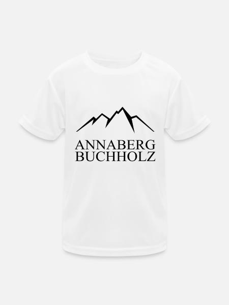 Annaberg Buchholz Erzgebirge Berge - Kinder Funktions-T-Shirt - Weiß