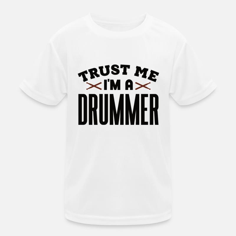 Drummer Drums Musicians Kids Functional T-Shirt
