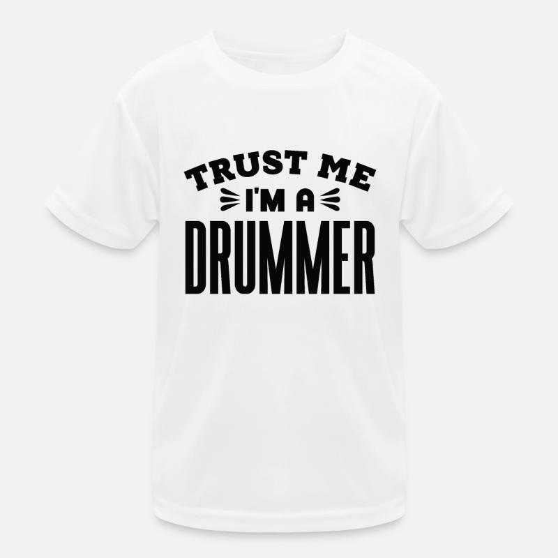 Drummer Drums Musicians Kids Functional T-Shirt