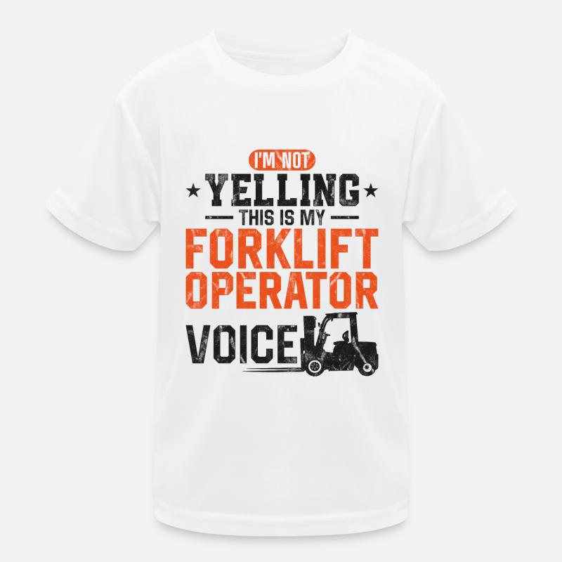 Certified Forklift Truck Operator Kinder Funktions-T-Shirt