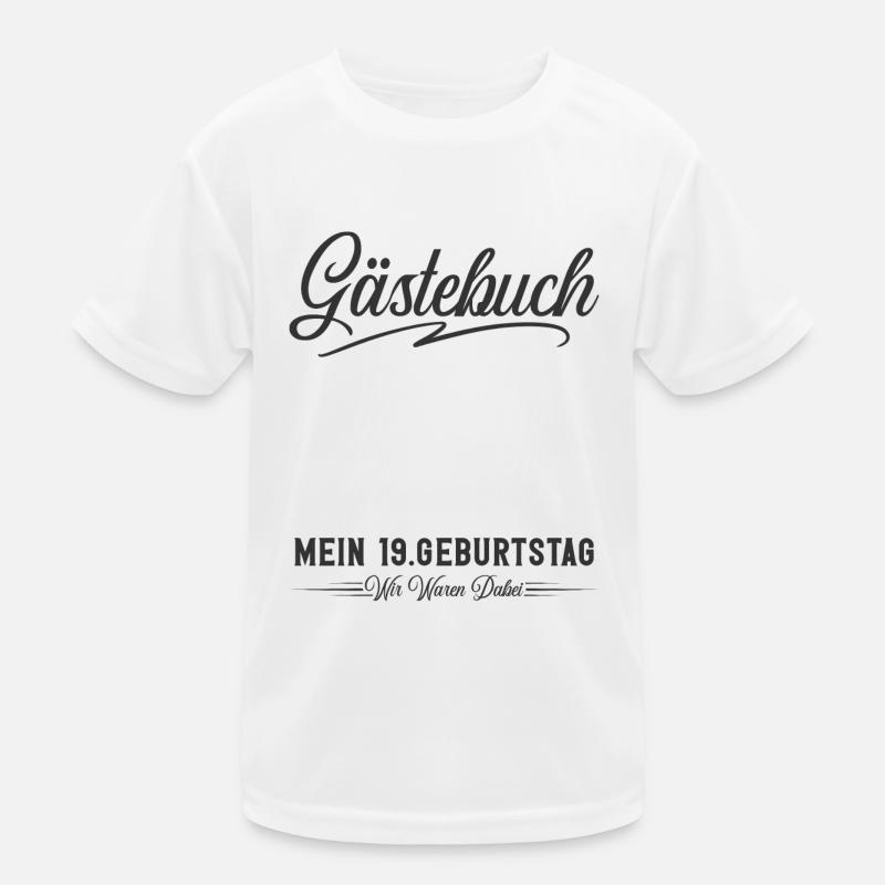 19. Geburtstag Gästebuch Kinder Funktions-T-Shirt