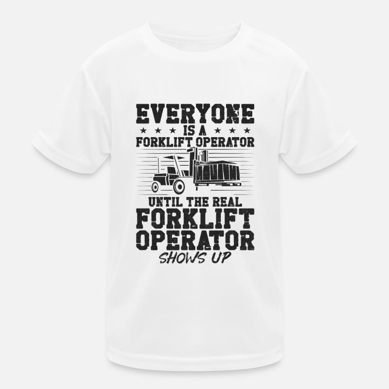 Certified Forklift Truck Operator Kinder Funktions-T-Shirt