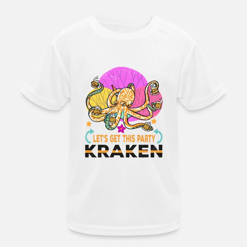 Octopus Octopus Sea Tentacle Octopus Octopus Octopus Kids Functional T-Shirt