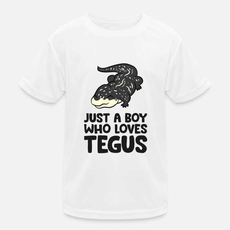Lézard Tegu argentin Juste un garçon qui T-shirt sport Enfant