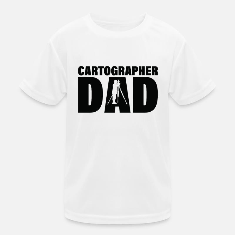 Job - Cartographer Dad Kids Functional T-Shirt