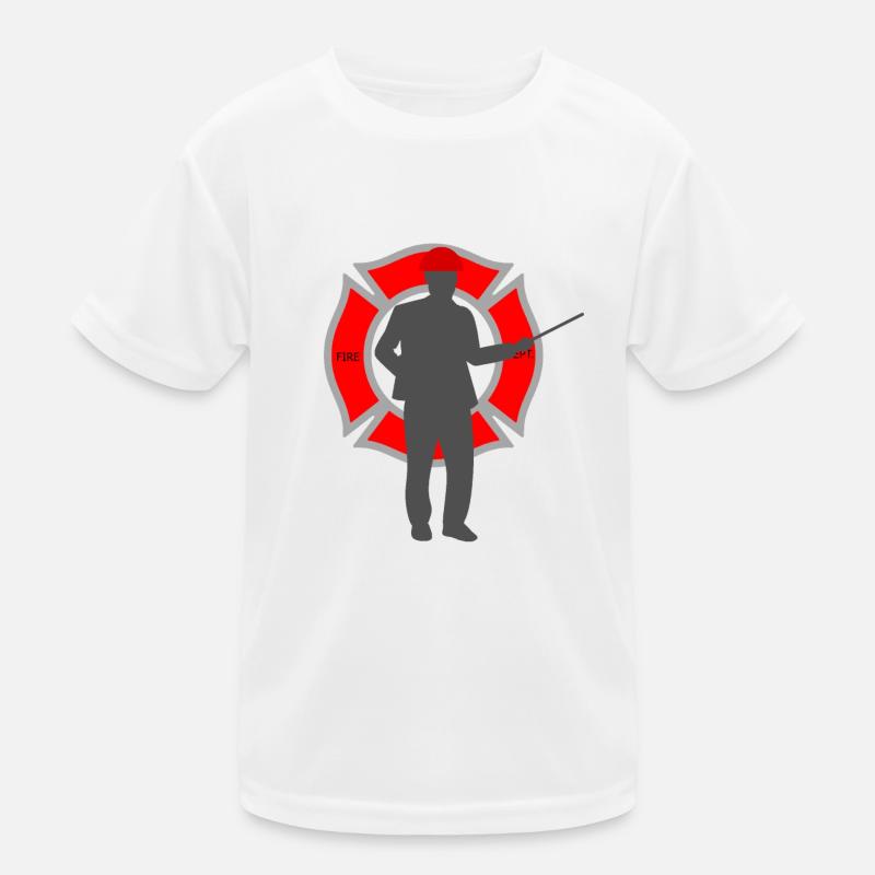Feuerwehrmann Kinder Funktions-T-Shirt