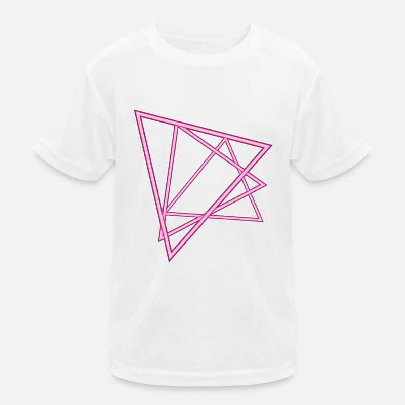 Neon triangles Kids Functional T-Shirt