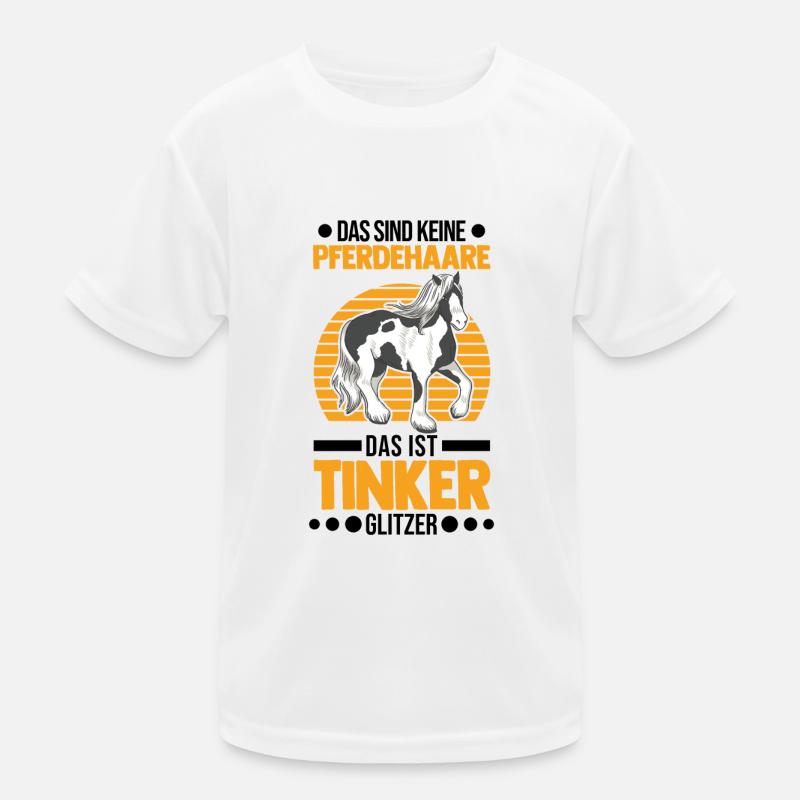 Irish Tinker Perfume Glitter Tinker Horse Kids Functional T-Shirt