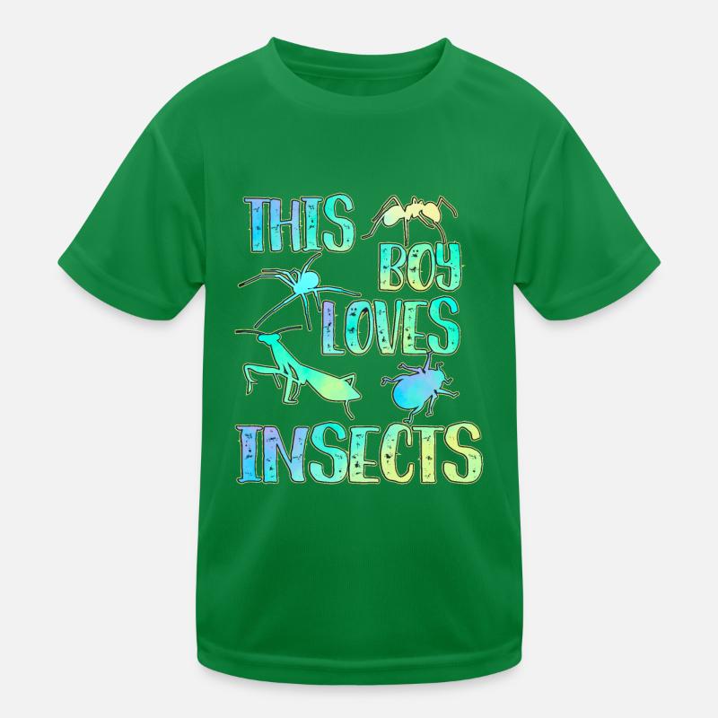 This boy loves insects Kids Functional T-Shirt