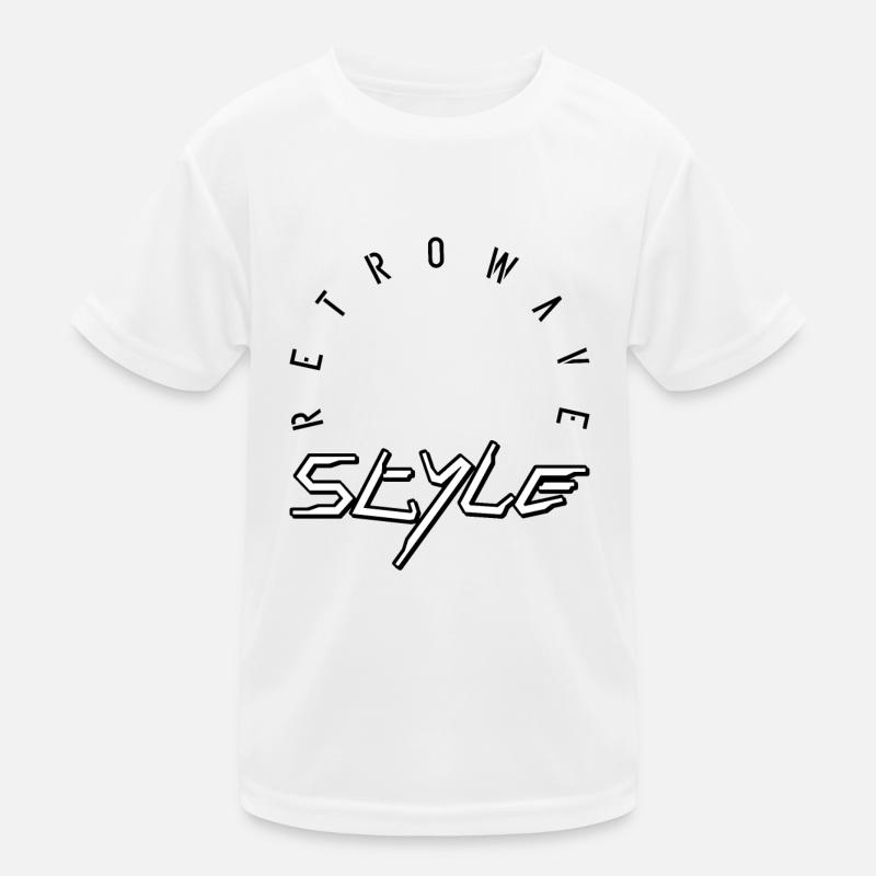 Retrowave style Kids Functional T-Shirt