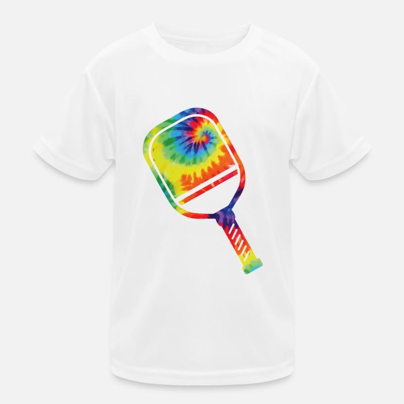 Pickleball Paddle Tie Dye Retro T-shirt sport Enfant