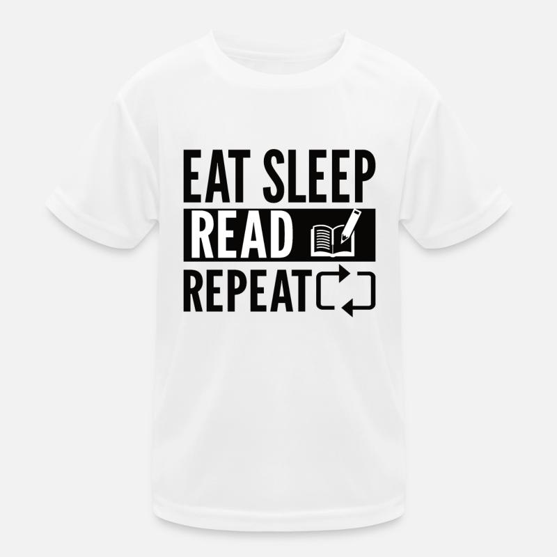 Bücher Lesen Bücherwurm Kinder Funktions-T-Shirt