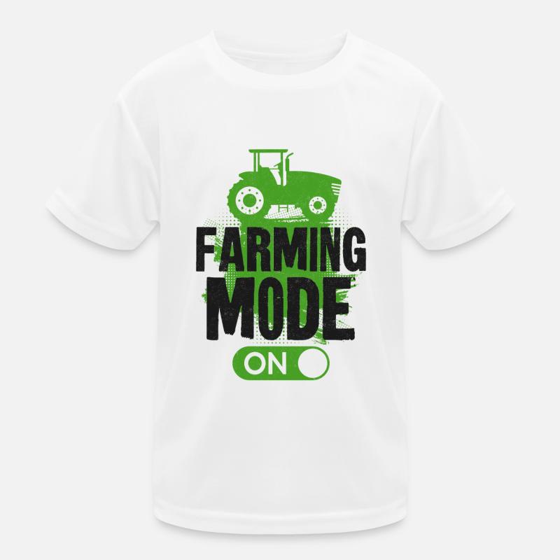Farming Farmer Vintage Tractor Kids Functional T-Shirt